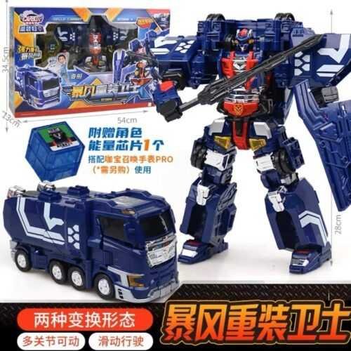 正版 hello carbot 衝鋒戰士 警探酷雷X 救援大力X 特警飛天X 暴風X 變形機器人 兒童玩具：圖片 15