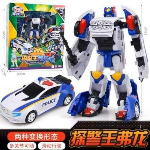 正版 hello carbot 衝鋒戰士 警探酷雷X 救援大力X 特警飛天X 暴風X 變形機器人 兒童玩具：圖片 12