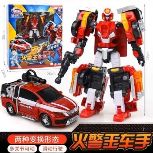 正版 hello carbot 衝鋒戰士 警探酷雷X 救援大力X 特警飛天X 暴風X 變形機器人 兒童玩具：圖片 9