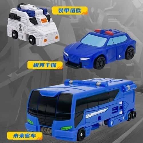 正版 hello carbot 衝鋒戰士 紳士傑克 極克神探 兒童玩具 變形機器人 兒童玩具車 兒童生日禮物 合體機器人：圖片 5
