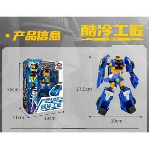 正版 hello carbot 衝鋒戰士 男爵費茲 酷冷工匠 變形機器人 兒童玩具 兒童生日禮物 變形玩具車 合體機器人：圖片 5