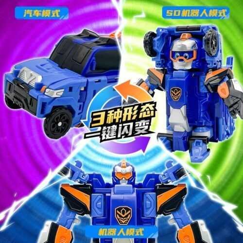 正版 hello carbot 衝鋒戰士 神威秒將 變形汽車玩具 變形機器人 兒童玩具 生日禮物 變形玩具車 合體機器人：圖片 6