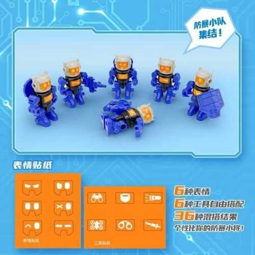 正版 hello carbot 衝鋒戰士 戰警卡普 防暴大師 變形機器人 兒童玩具 兒童生日禮物 變形玩具車 合體機器人：圖片 7