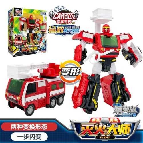 正版 hello carbot 衝鋒戰士MINI精英版 變形機器人 兒童玩具 變形玩具車 兒童生日禮物 火神費恩：圖片 8