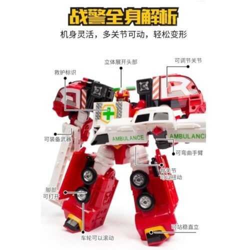 正版 hello carbot 衝鋒戰士 進化達爾 DYRE EX 變形機器人 超護悍將 兒童玩具生日禮物 兒童玩具車：圖片 7