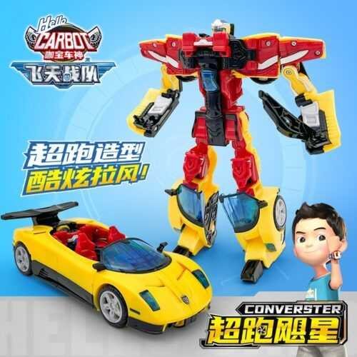 正版 hello carbot 衝鋒戰士 疾速旋風 超跑颶星 兒童玩具 變形機器人 變形玩具車 兒童生日禮物 兒童玩具車：圖片 3