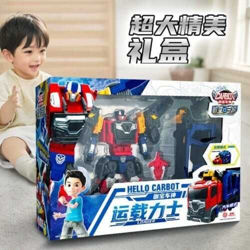 正版 hello carbot 衝鋒戰士 公爵洛德 運載力士 變形機器人 兒童玩具 兒童生日禮物 合體機器人 兒童玩具車：圖片 8