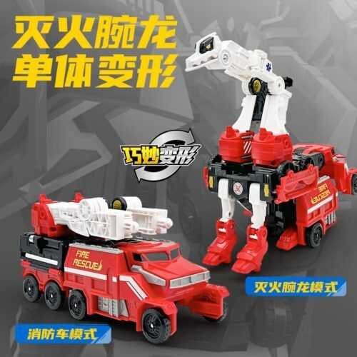 正版 hello carbot 衝鋒戰士 守護先鋒 變形汽車玩具 變形機器人 兒童玩具 生日禮物 變形玩具車 合體機器人：圖片 3