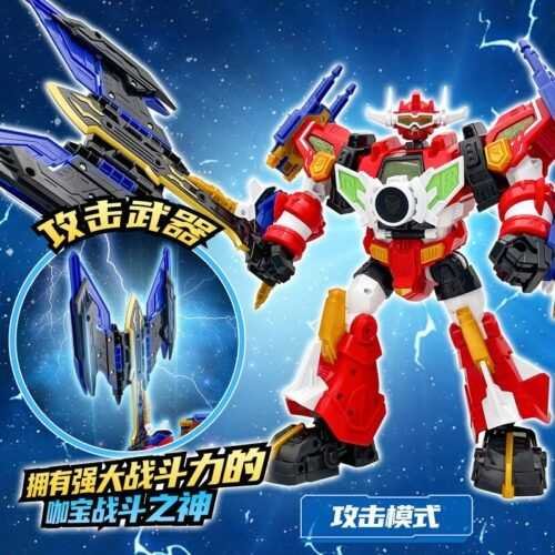 正版 hello carbot 衝鋒戰士拓荒者庫克 星際鐵人 變形機器人 兒童玩具 兒童生日禮物 變形玩具車 合體機器人：圖片 3