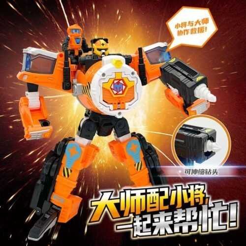 正版 hello carbot 衝鋒戰士 重工帕夫 混凝土大師 變形機器人 兒童玩具 兒童生日禮物 變形玩具車合體機器人：圖片 7