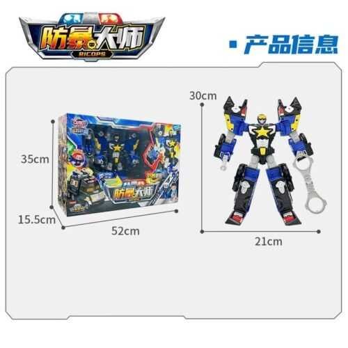 正版 hello carbot 衝鋒戰士 戰警卡普 防暴大師 變形機器人 兒童玩具 兒童生日禮物 變形玩具車 合體機器人：圖片 9