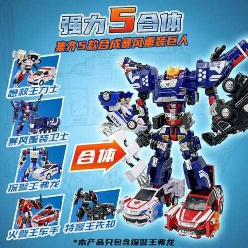 正版 hello carbot 衝鋒戰士 警探酷雷X 探警王弗龍 變形機器人 兒童玩具 兒童生日禮物 變形玩具車：圖片 6