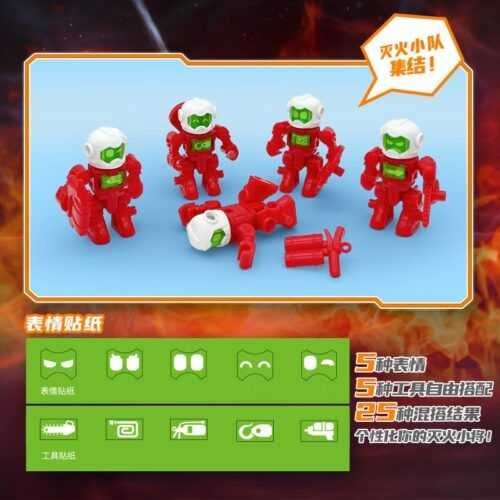 正版 hello carbot 衝鋒戰士 火神費恩 滅火大師 變形機器人 兒童玩具 兒童生日禮物 變形玩具車 合體機器人：圖片 4