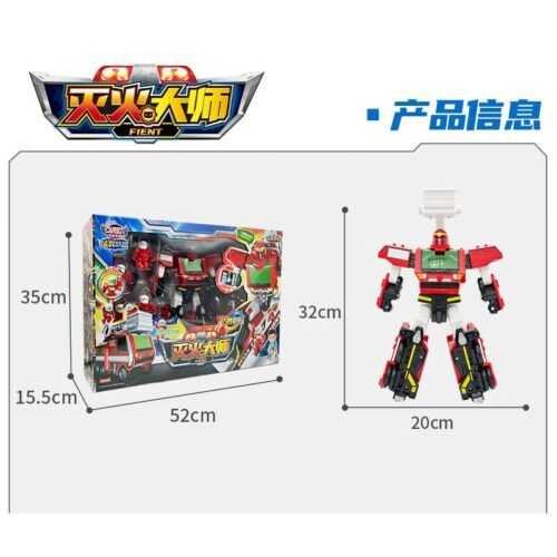 正版 hello carbot 衝鋒戰士 火神費恩 滅火大師 變形機器人 兒童玩具 兒童生日禮物 變形玩具車 合體機器人：圖片 7