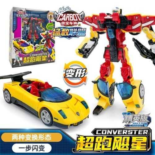 正版 hello carbot 衝鋒戰士MINI精英版 變形機器人 兒童玩具 變形玩具車 兒童生日禮物 火神費恩：圖片 14
