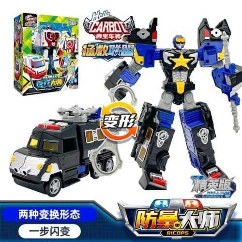 正版 hello carbot 衝鋒戰士MINI精英版 變形機器人 兒童玩具 變形玩具車 兒童生日禮物 火神費恩：圖片 5