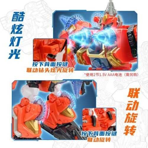 正版 hello carbot 衝鋒戰士 神力鐵人 變形機器人 兒童玩具 兒童生日禮物 變形玩具車：圖片 4