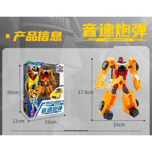 正版 hello carbot 衝鋒戰士 伯爵音速 音速炮彈 變形機器人 兒童玩具 兒童生日禮物 變形玩具車 合體機器人：圖片 6
