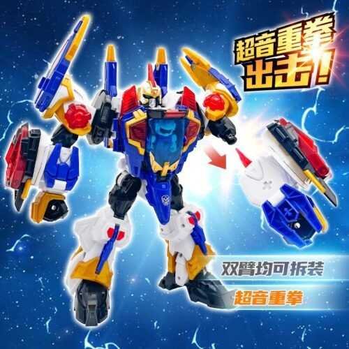 正版 hello carbot 衝鋒戰士 守護者杰特 超音鐵人 變形機器人 兒童玩具 兒童生日禮物 變形玩具車合體機器人：圖片 7