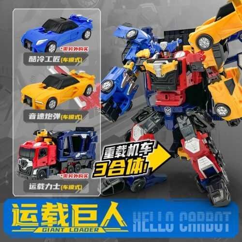 正版 hello carbot 衝鋒戰士 伯爵音速 音速炮彈 變形機器人 兒童玩具 兒童生日禮物 變形玩具車 合體機器人：圖片 5