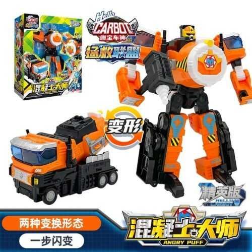 正版 hello carbot 衝鋒戰士MINI精英版 變形機器人 兒童玩具 變形玩具車 兒童生日禮物 火神費恩：圖片 3