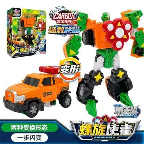 正版 hello carbot 衝鋒戰士MINI精英版 變形機器人 兒童玩具 變形玩具車 兒童生日禮物 火神費恩：圖片 6