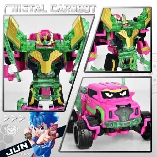 Metal cardbot 暴烈重卡 卡牌戰士 合金卡片機器人 炫卡鬥士 變形機器人 兒童變形汽車 兒童玩具 生日禮物：圖片 3