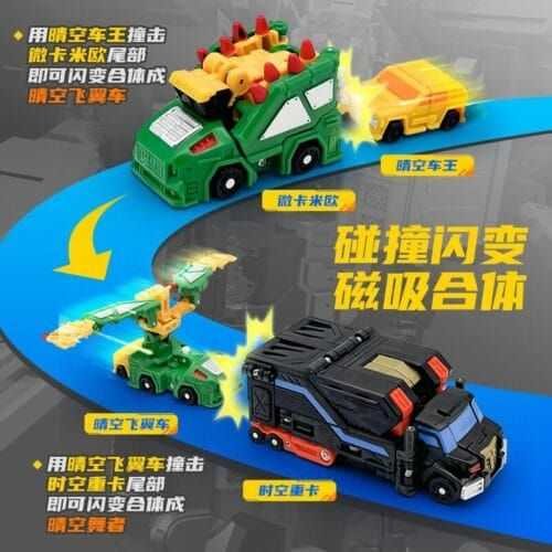 正版 hello carbot 衝鋒戰士 太陽之子 晴空舞者 變形機器人 兒童玩具 合體機器人 兒童生日禮物 兒童玩具：圖片 3