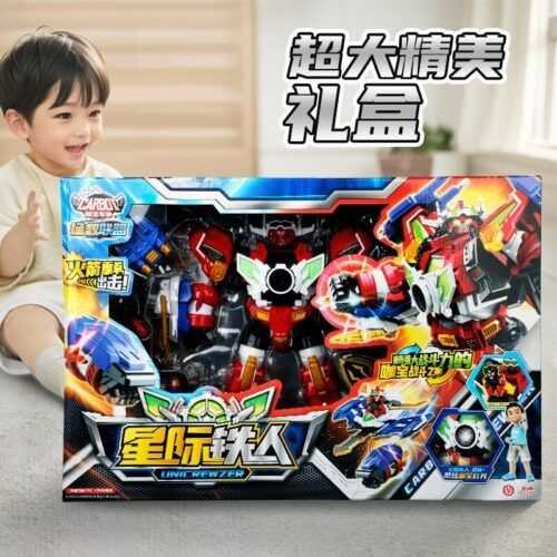 正版 hello carbot 衝鋒戰士拓荒者庫克 星際鐵人 變形機器人 兒童玩具 兒童生日禮物 變形玩具車 合體機器人：圖片 9