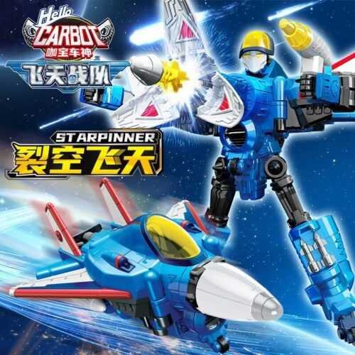 正版 hello carbot 衝鋒戰士 噴射天翼 裂空飛天 變形機器人 變形玩具車 兒童玩具 兒童生日禮物 飛機玩具：圖片 7