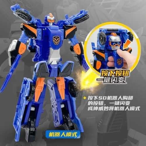正版 hello carbot 衝鋒戰士 神威秒將 變形汽車玩具 變形機器人 兒童玩具 生日禮物 變形玩具車 合體機器人：圖片 3