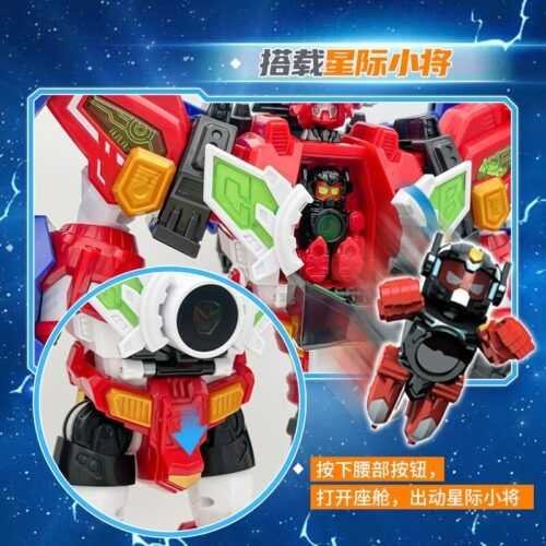 正版 hello carbot 衝鋒戰士拓荒者庫克 星際鐵人 變形機器人 兒童玩具 兒童生日禮物 變形玩具車 合體機器人：圖片 6