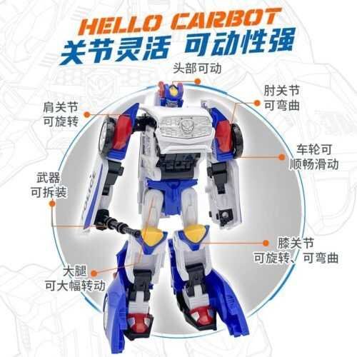 正版 hello carbot 衝鋒戰士 警探酷雷X 探警王弗龍 變形機器人 兒童玩具 兒童生日禮物 變形玩具車：圖片 3