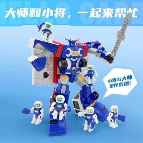 正版 hello carbot 衝鋒戰士 特工艾特 工程大師 變形機器人 兒童玩具 兒童生日禮物 變形玩具車 合體機器人：圖片 7
