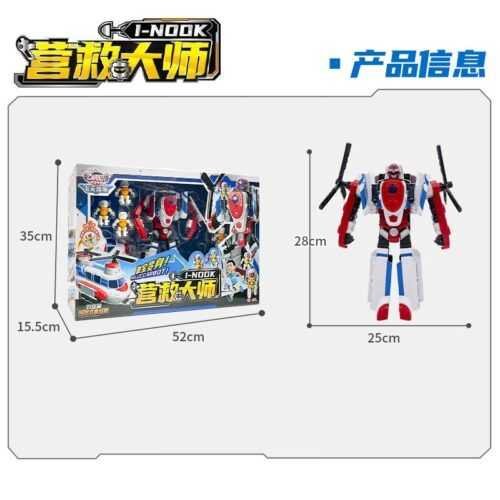 正版 hello carbot 衝鋒戰士 巡弋艾克 營救大師 兒童玩具 變形機器人 變形玩具車 兒童生日禮物 合體機器人：圖片 9