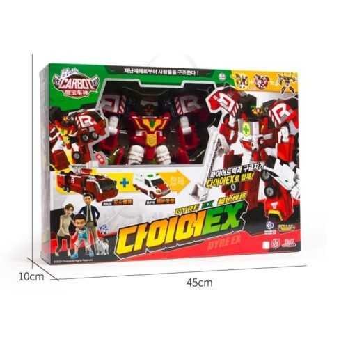 正版 hello carbot 衝鋒戰士 進化達爾 DYRE EX 變形機器人 超護悍將 兒童玩具生日禮物 兒童玩具車：圖片 9
