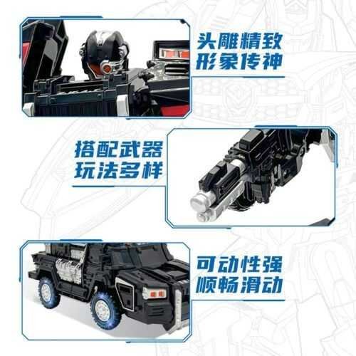 正版 hello carbot 衝鋒戰士 特警飛天X 特警王先知 變形機器人 兒童玩具 兒童生日禮物 變形玩具車：圖片 5