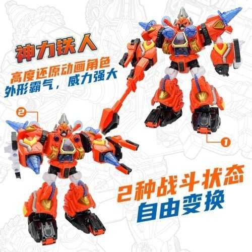 正版 hello carbot 衝鋒戰士 神力鐵人 變形機器人 兒童玩具 兒童生日禮物 變形玩具車：圖片 3