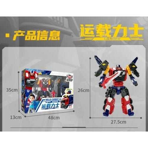 正版 hello carbot 衝鋒戰士 公爵洛德 運載力士 變形機器人 兒童玩具 兒童生日禮物 合體機器人 兒童玩具車：圖片 7