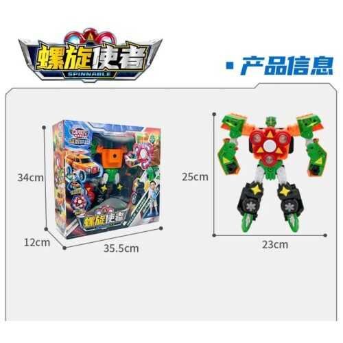 正版 hello carbot 衝鋒戰士 旋風史賓 螺旋使者 變形機器人 兒童玩具 兒童生日禮物 變形玩具車 合體機器人：圖片 8