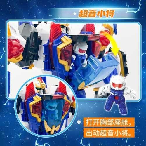 正版 hello carbot 衝鋒戰士 守護者杰特 超音鐵人 變形機器人 兒童玩具 兒童生日禮物 變形玩具車合體機器人：圖片 5
