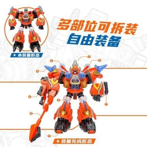 正版 hello carbot 衝鋒戰士 神力鐵人 變形機器人 兒童玩具 兒童生日禮物 變形玩具車：圖片 5