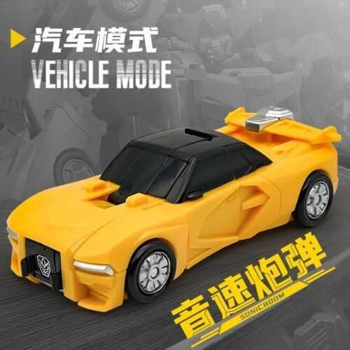 正版 hello carbot 衝鋒戰士 伯爵音速 音速炮彈 變形機器人 兒童玩具 兒童生日禮物 變形玩具車 合體機器人：圖片 3