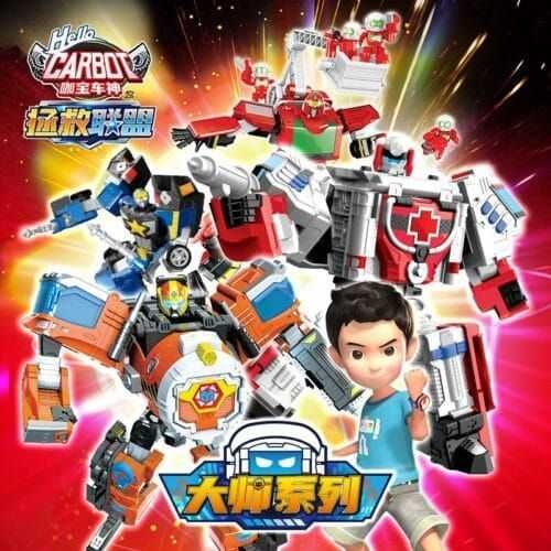 正版 hello carbot 衝鋒戰士 醫生邁迪 醫療大師 變形機器人 兒童玩具 兒童生日禮物 變形玩具車 合體機器人：圖片 7