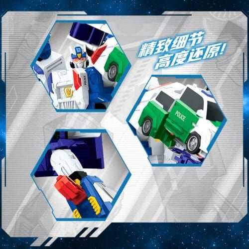 正版 hello carbot 衝鋒戰士 超探巨人 變形機器人 兒童玩具 變形玩具車 兒童生日禮物 變形合體機器人 玩具：圖片 4