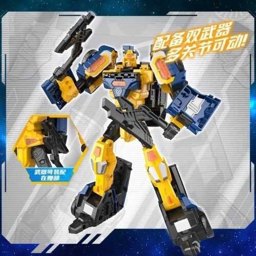 正版 hello carbot 衝鋒戰士 LARANJA 深藍琥珀 變形機器人 兒童玩具 變形玩具車 兒童生日禮物：圖片 3