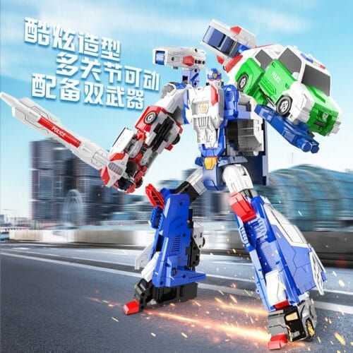 正版 hello carbot 衝鋒戰士 超探巨人 變形機器人 兒童玩具 變形玩具車 兒童生日禮物 變形合體機器人 玩具：圖片 3