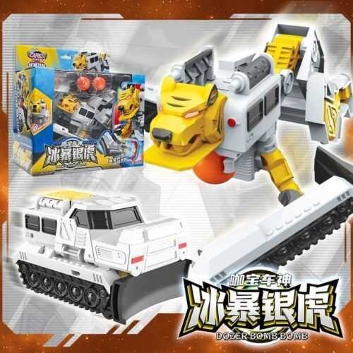 正版 hello carbot 衝鋒戰士 Dozer Bomb Bomb 冰暴銀虎 變形機器人 兒童玩具 生日禮物 玩具：圖片 8