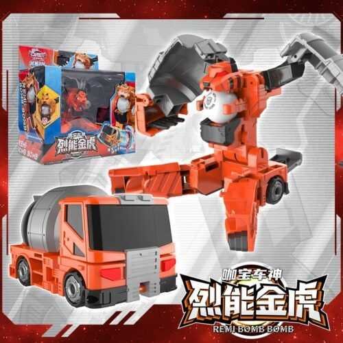 正版 hello carbot 衝鋒戰士 Remi Bomb Bomb 烈能金虎 變形機器人 兒童玩具 兒童生日禮物：圖片 9