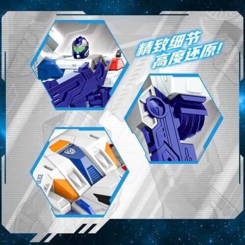 正版 hello carbot 衝鋒戰士 Drocop 烈陽飛天 變形機器人 兒童玩具 變形玩具車 兒童生日禮物 機器人：圖片 5